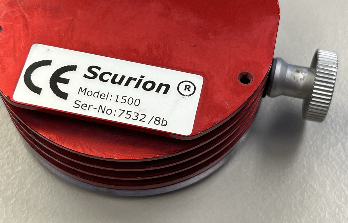 Serial numbers on the back of Scurion lamps
