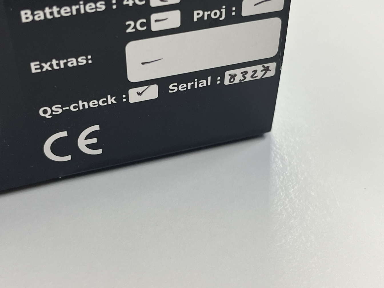Serial numbers on the Scurion boxes